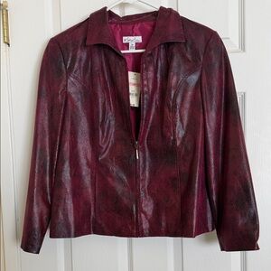 NWT Kim Rogers zip up jacket with pockets, Women’s Size 10P